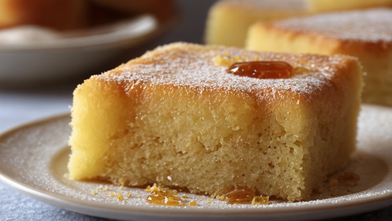 Egyptian Basbousa Recipe A Sweet Semolina Cake with Sugar Syrup