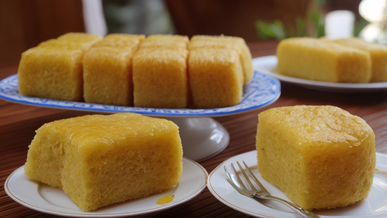 Traditional Cake Bika Ambon from North Sumatra, Indonesia