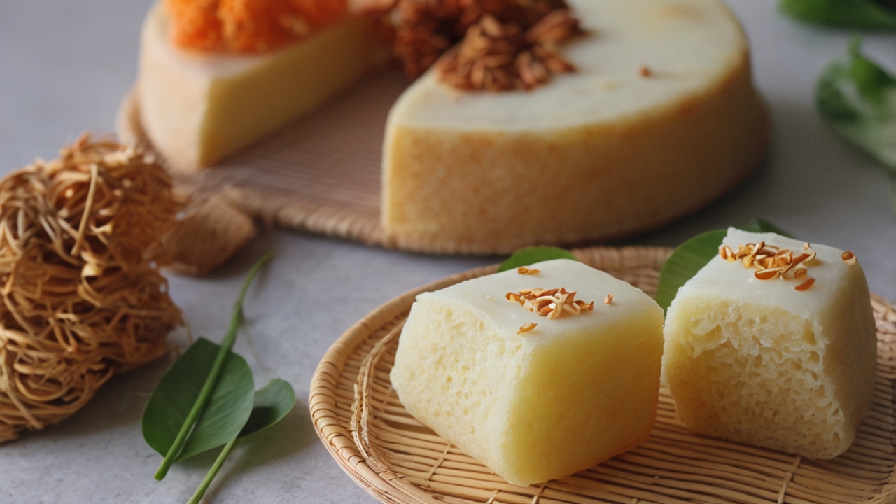 Vietnamese Traditional Cake: Bánh Khoai Mì