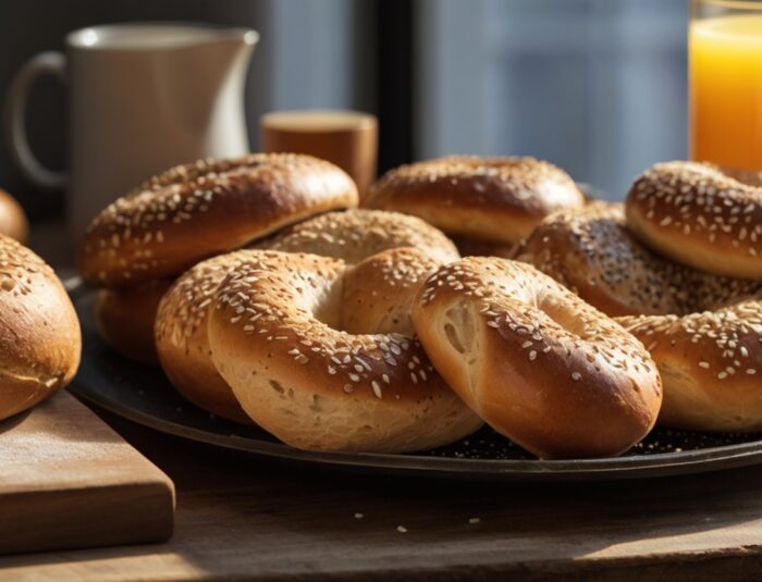 Make Delicious New York Chewy Bagel Bread for Breakfast