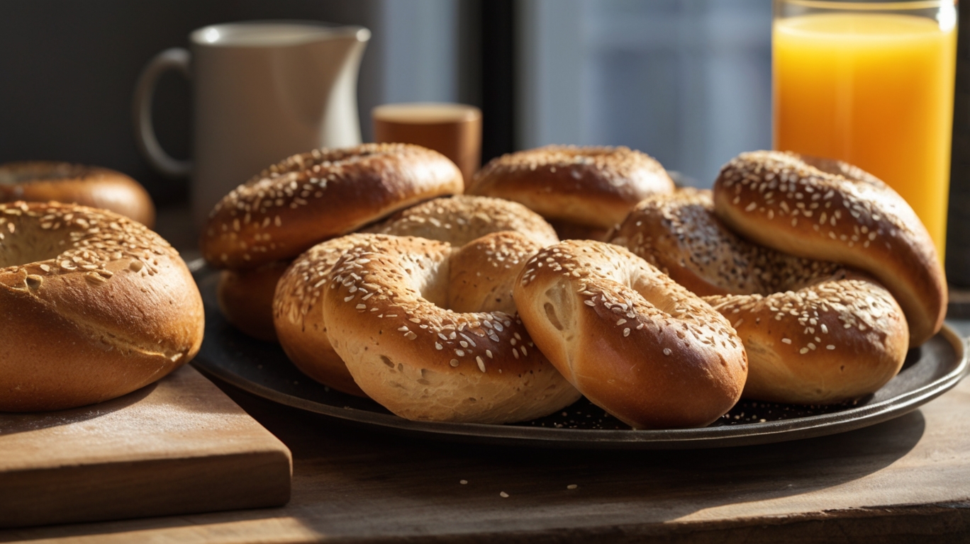 Make Delicious New York Chewy Bagel Bread for Breakfast