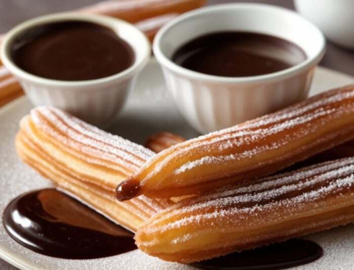 Spanish Churros Recipe with Delicious Warm Chocolate Sauce