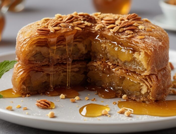 The Secret to Making Crispy Turkish Baklava Cake with Honey Layer