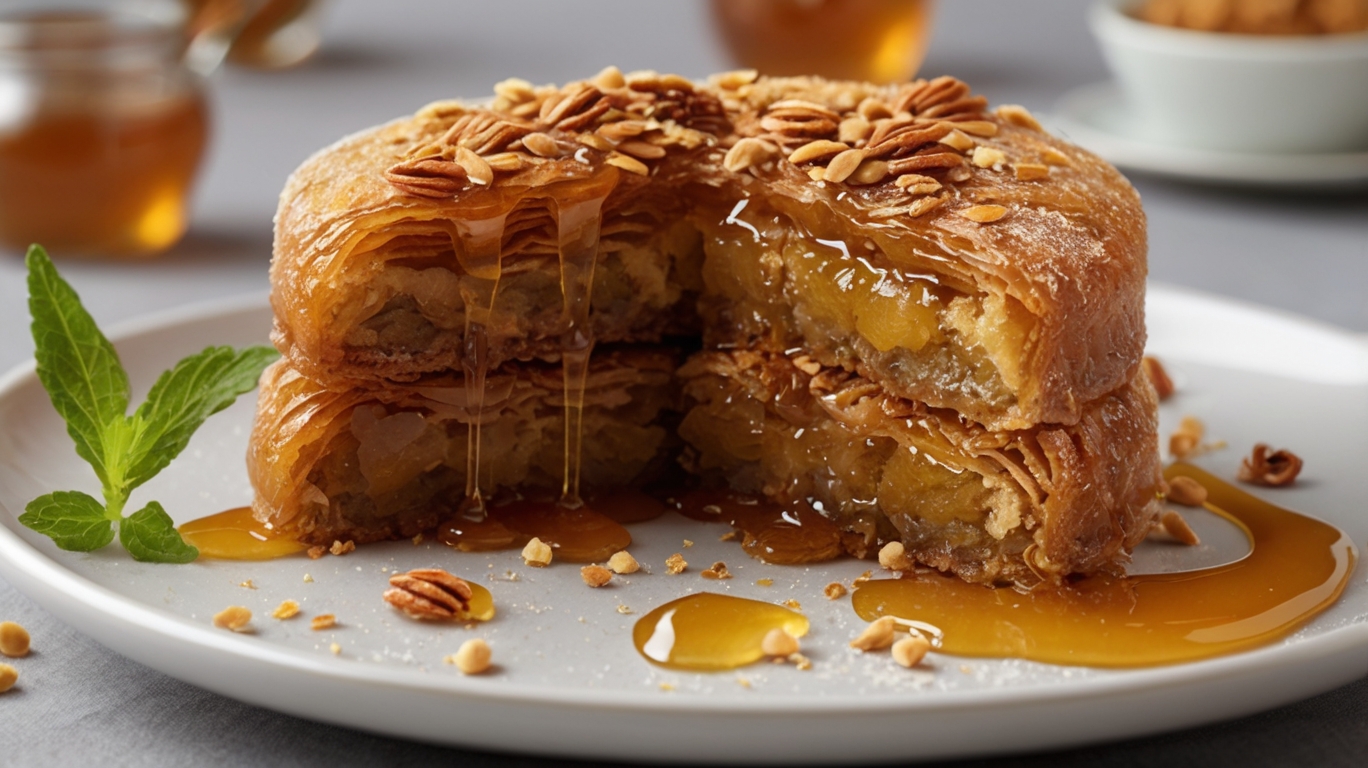 The Secret to Making Crispy Turkish Baklava Cake with Honey Layer