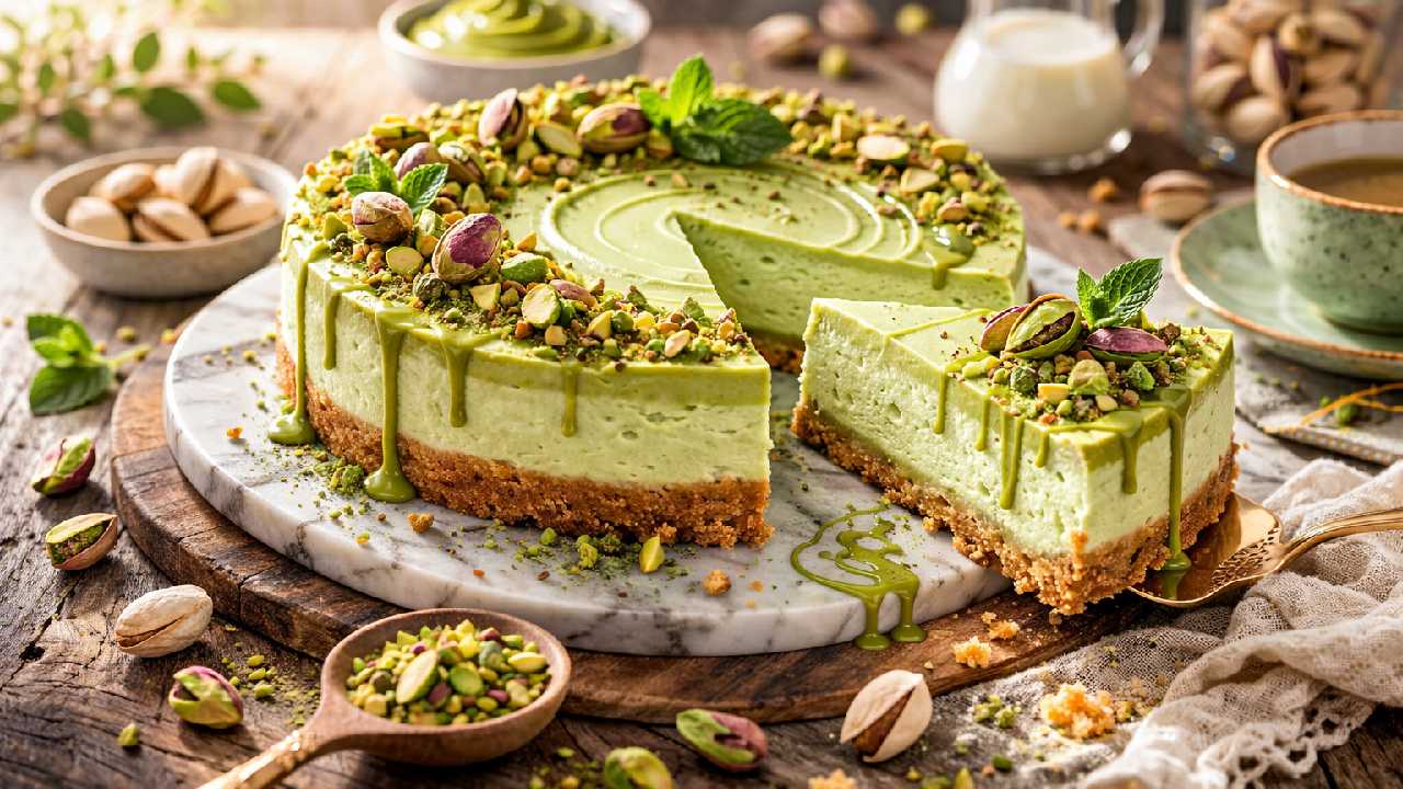 Pistachio Cheesecake: The Nutty Green Dessert Trend Taking Over 2026