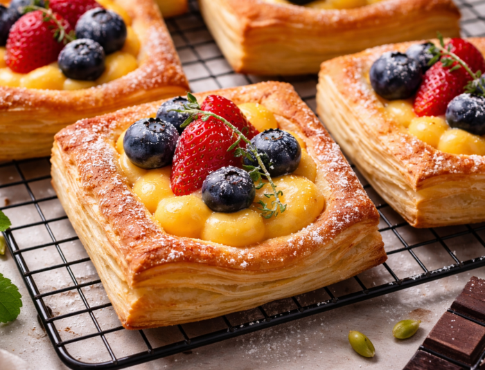 Berries Danish Custard Recipe with Fresh Fruits and Silky Custard