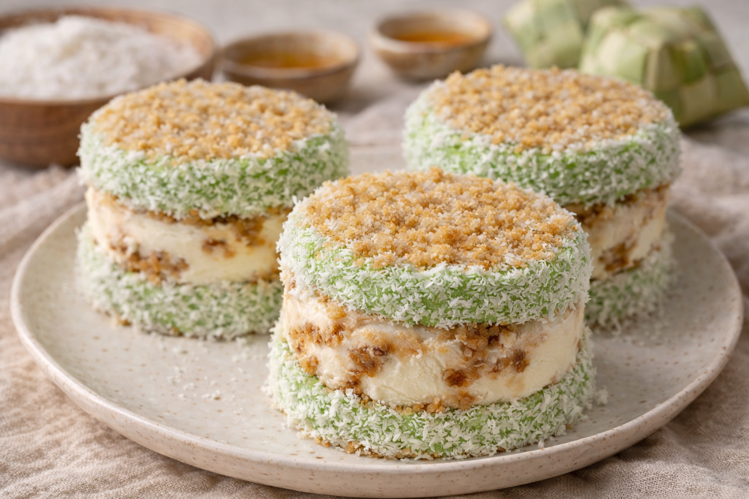 Klepon Ice Cream Sandwich: A Unique Coconut and Palm Sugar Dessert