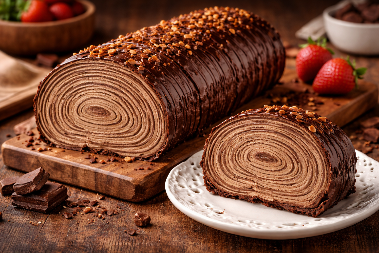 Chocolate Cake Roll: Rich & Creamy Filling Recipe
