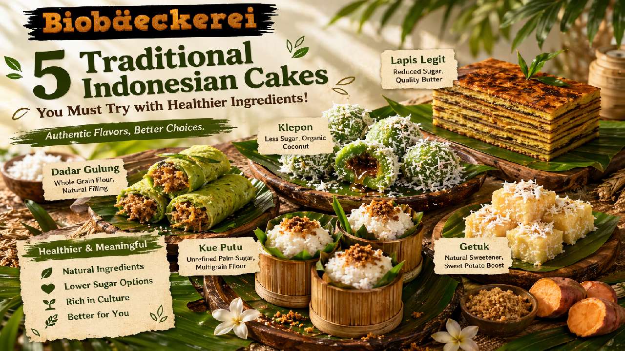 5 Traditional Indonesian Cakes You Must Try with Healthier Ingredients