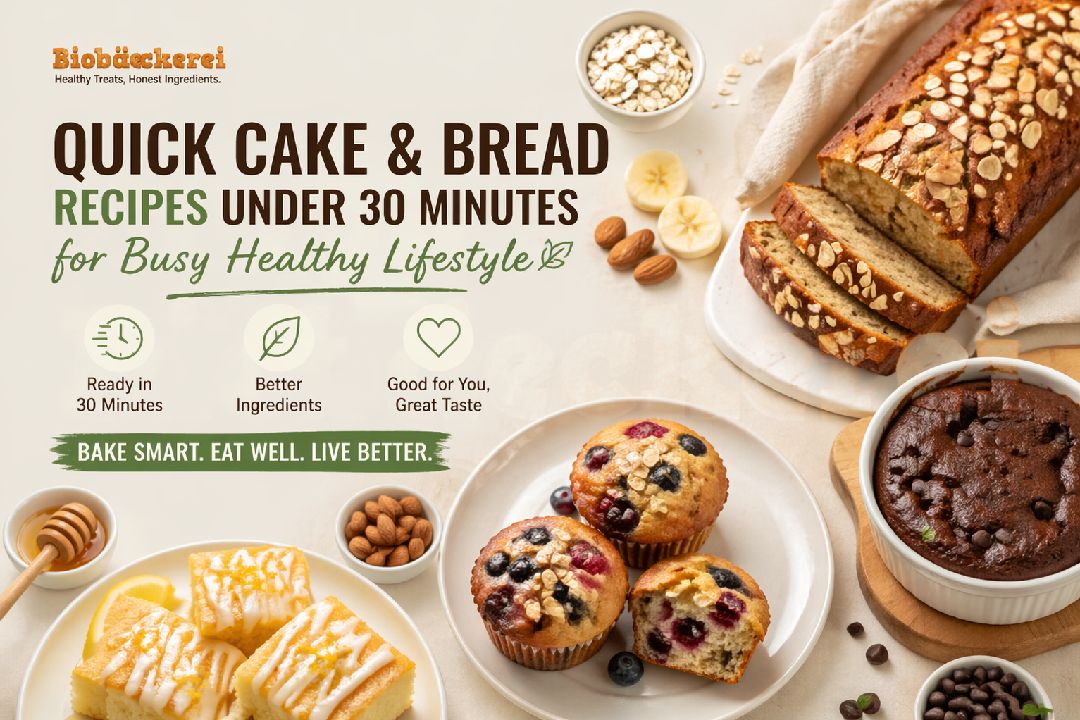 Quick Cake and Bread Recipes Under 30 Minutes for Busy Healthy Lifestyle
