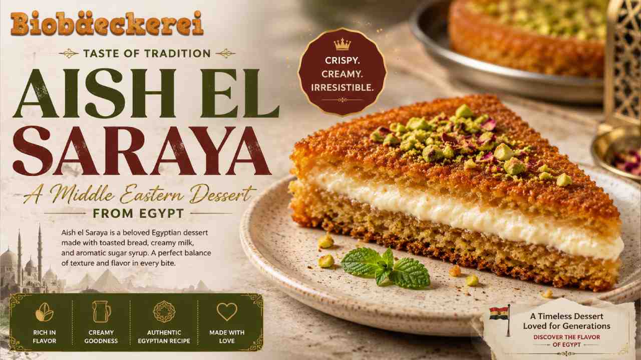 Aish el Saraya, Egypt’s Iconic Dessert of Syrup, Cream, and Tradition