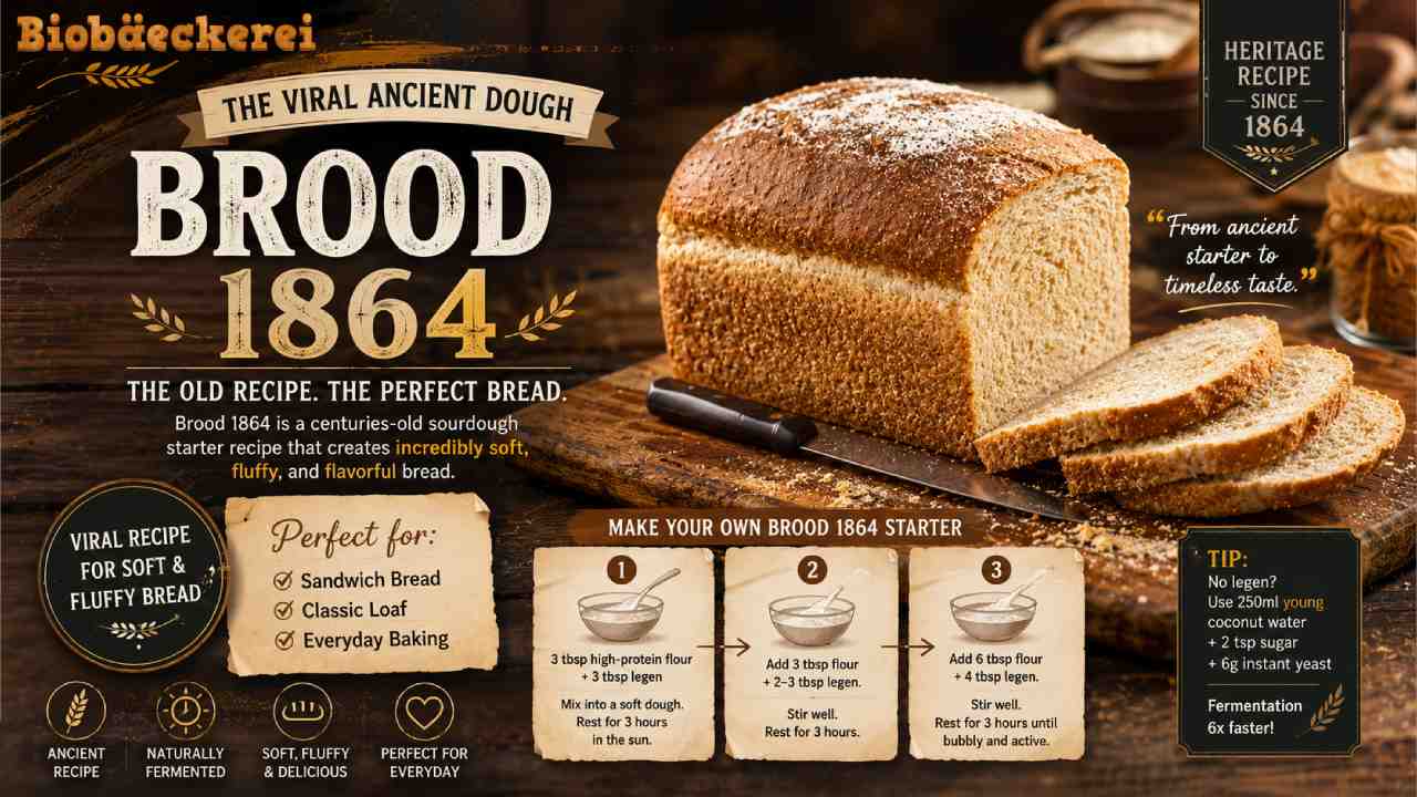 Brood 1864, The Ancient Dough Starter Recipe that Creates Perfectly Soft and Fluffy Bread