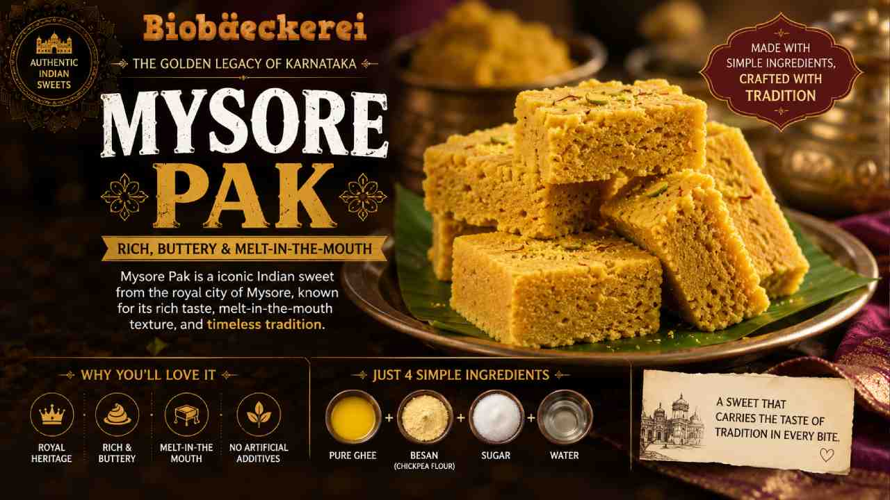 Mysore Pak from India, The Legendary Sweet That Defines South Indian Festivities