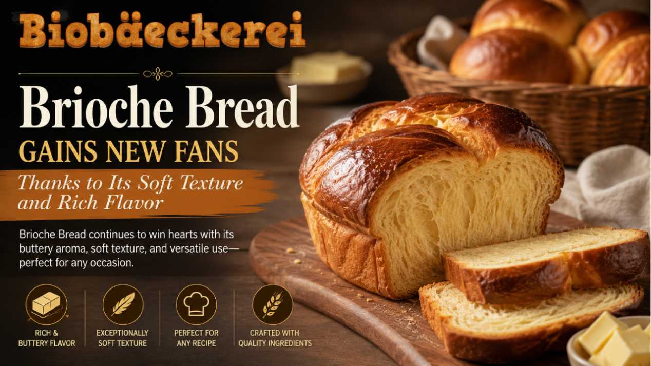 Brioche Bread Gains New Fans Thanks to Its Soft Texture and Rich Flavor