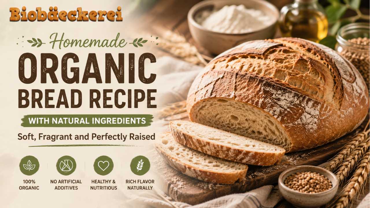 Homemade Organic Bread Recipe with Natural Ingredients for a Soft and Perfect Rise