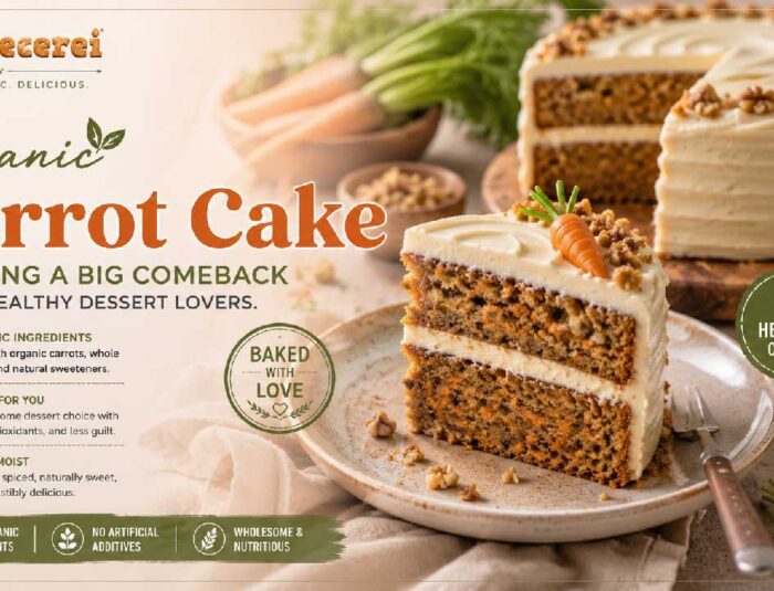 Organic Carrot Cake Returns as a Favorite Healthy Dessert Choice