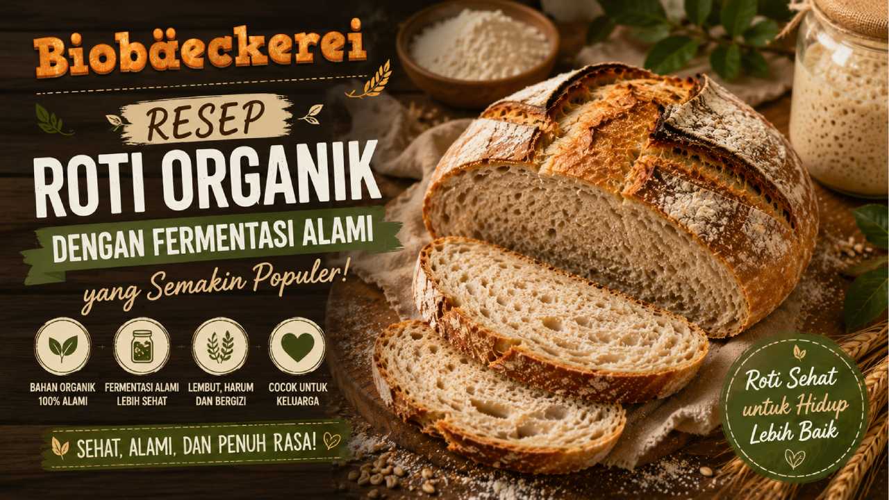 Recipe Organic Bread with Natural Fermentation That Is Becoming Increasingly Popular