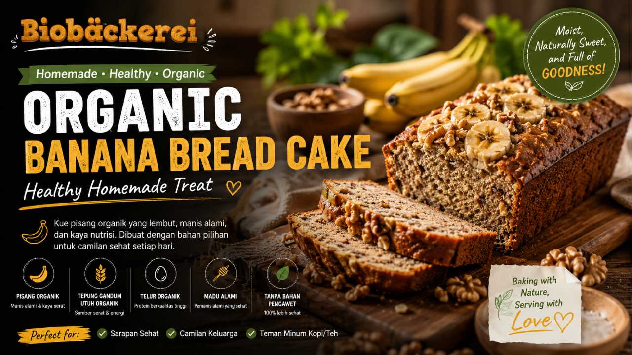How to Make Organic Banana Bread Cake for a Healthy Homemade Treat