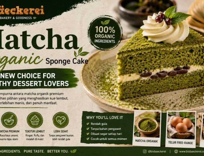 Matcha Organic Sponge Cake Becomes the New Favorite for Healthy Dessert Lovers
