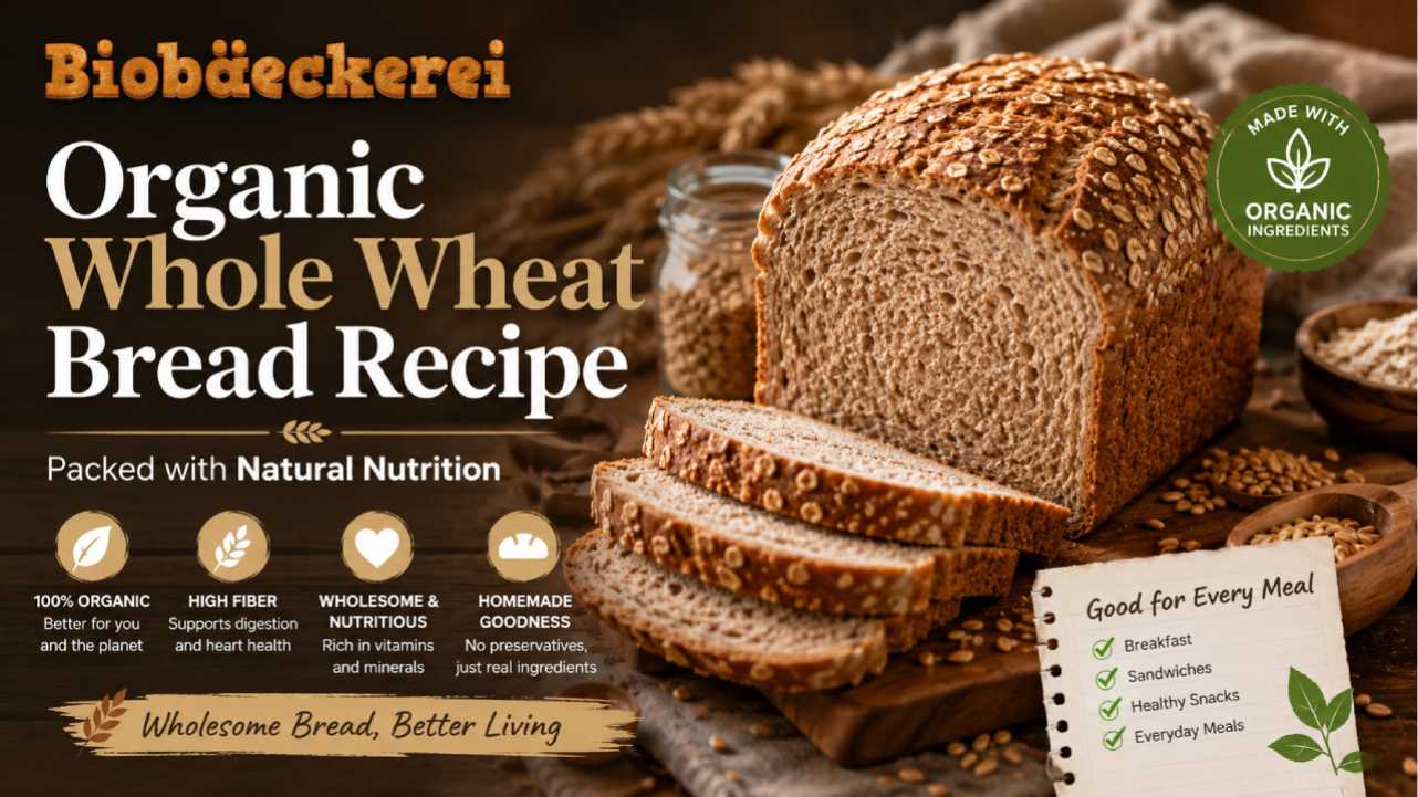 Organic Whole Wheat Bread Recipe Packed with Natural Nutrition