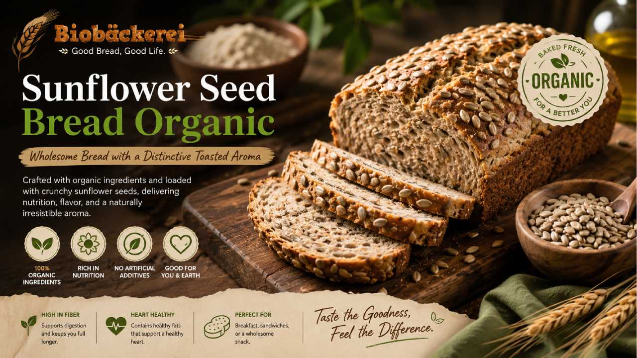 Sunflower Seed Bread Organic Arrives with a Distinctive Toasted Aroma