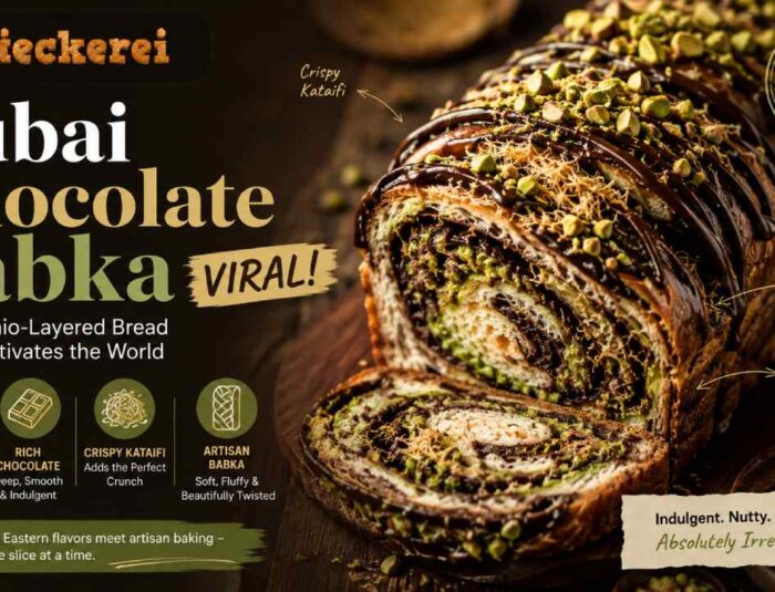 Dubai Chocolate Babka Goes Viral, a Tempting Pistachio-Layered Bread