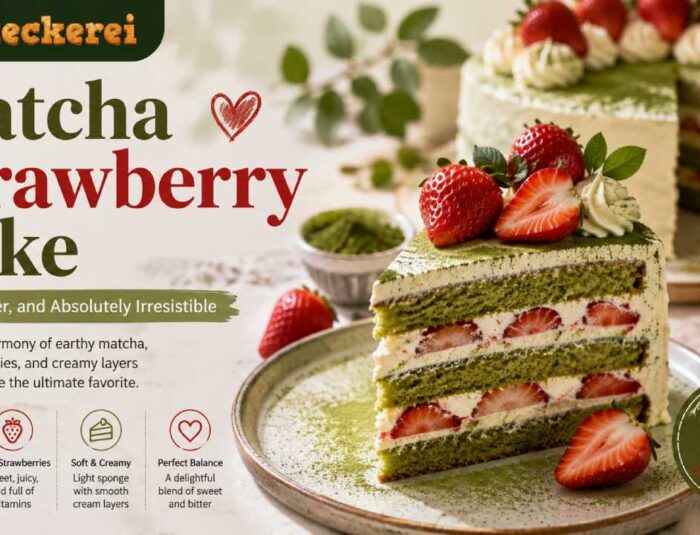 Matcha Strawberry Cake Is Trending, Sweet and Bitter Flavors Win Fans