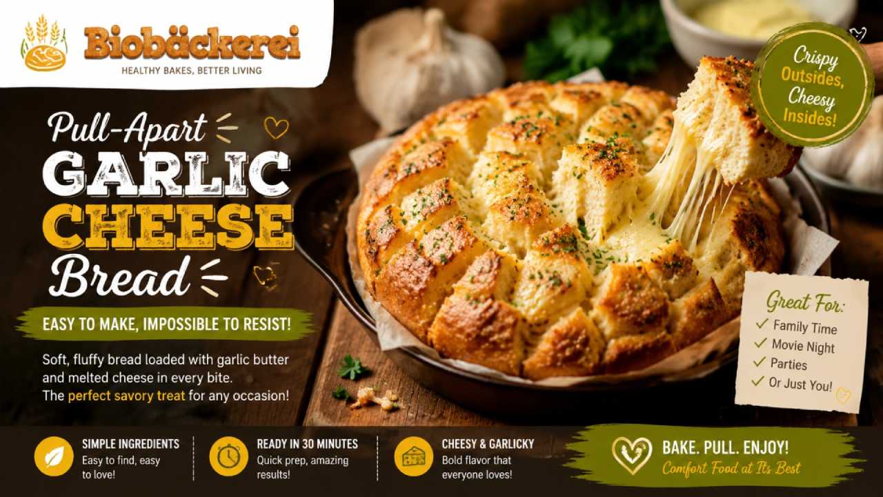 Pull-Apart Garlic Cheese Bread Recipe That Is Easy, Cheesy, and Perfect for Any Meal
