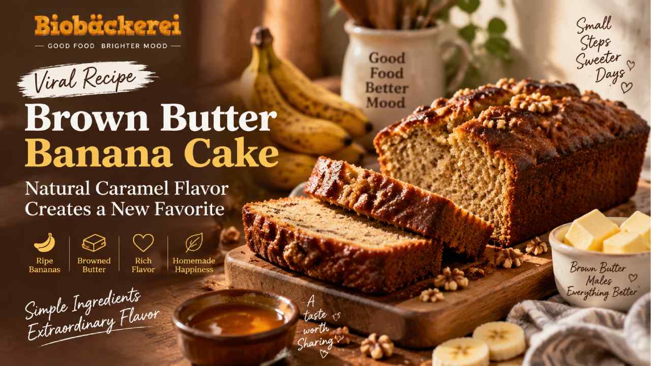 Brown Butter Banana Cake Goes Viral, Natural Caramel Flavor Creates a New Favorite
