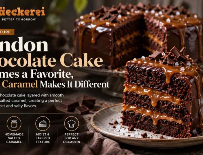 London Chocolate Cake Becomes a Favorite, Salted Caramel Makes It Different