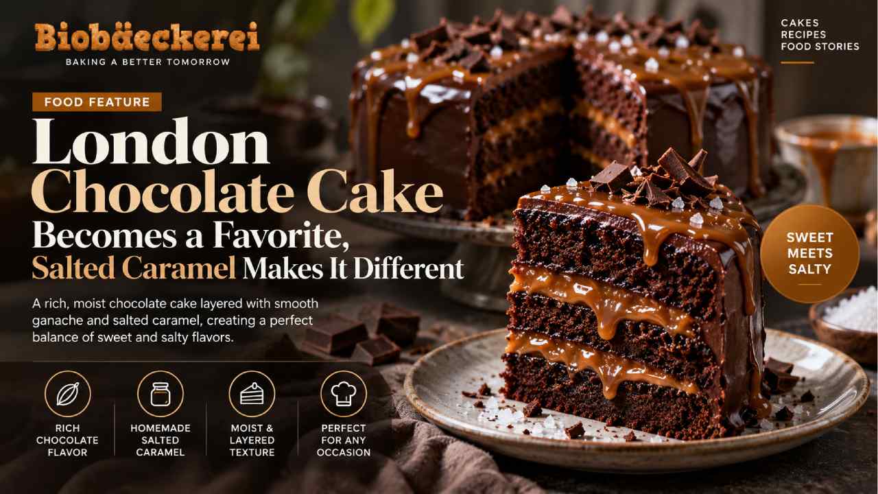 London Chocolate Cake Becomes a Favorite, Salted Caramel Makes It Different