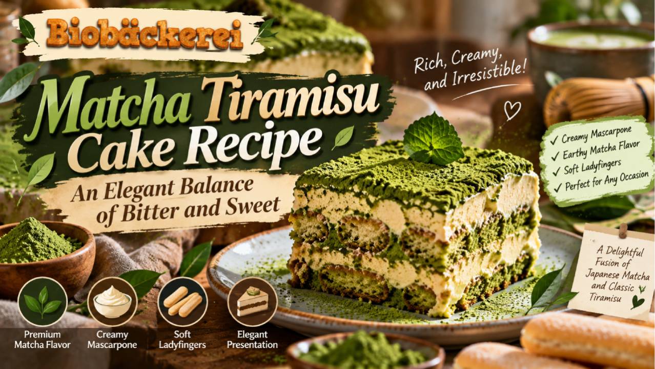 Matcha Tiramisu Cake Recipe, an Elegant Balance of Bitter and Sweet