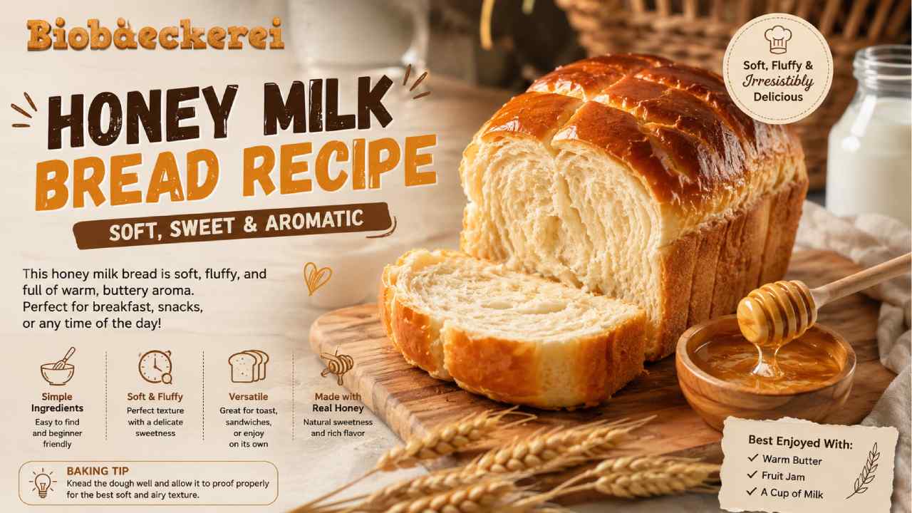 Soft Honey Milk Bread Recipe with an Irresistibly Sweet Aroma