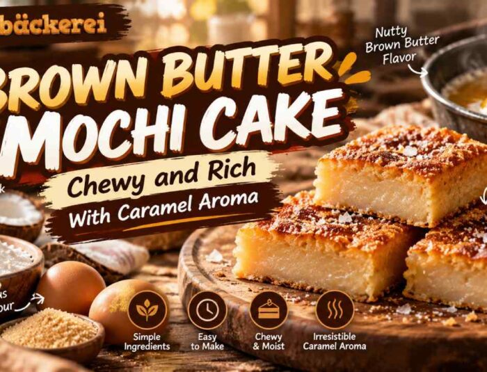 Brown Butter Mochi Cake, Chewy and Rich With Caramel Aroma