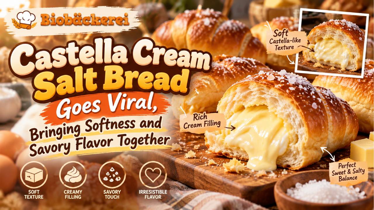 Castella Cream Salt Bread Goes Viral, Bringing Softness and Savory Flavor Together