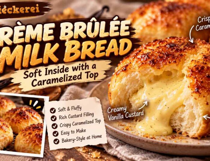 Crème Brûlée Milk Bread Recipe, Soft Inside With a Caramelized Top