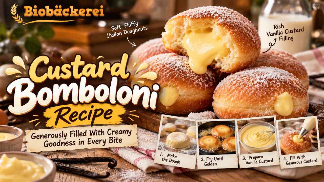 Custard Bomboloni Recipe, Generously Filled With Creamy Goodness