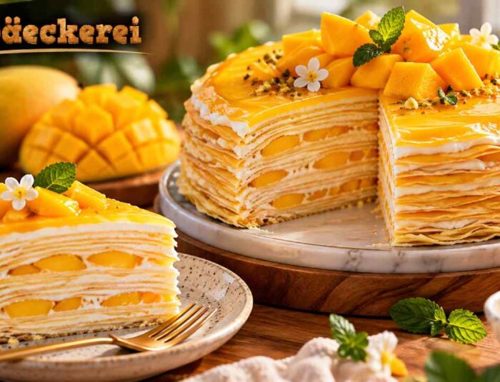 Mango Crepe Cake Goes Viral With Delicate Layers and Fresh Cream