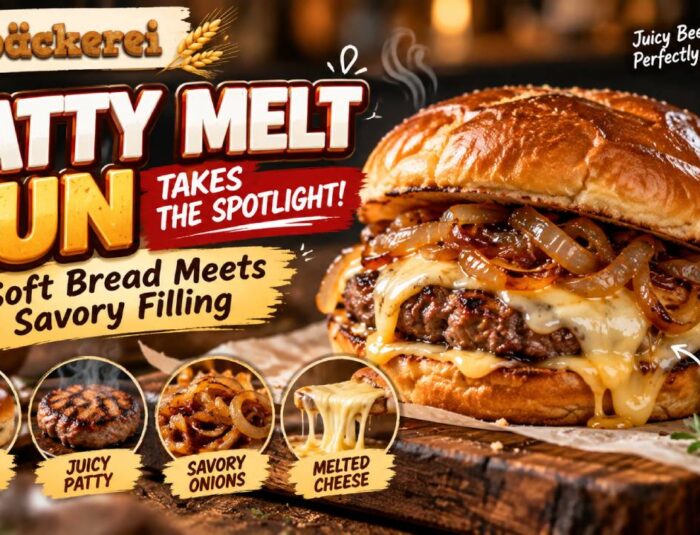 Patty Melt Bun Takes the Spotlight with Soft Bread and Savory Filling