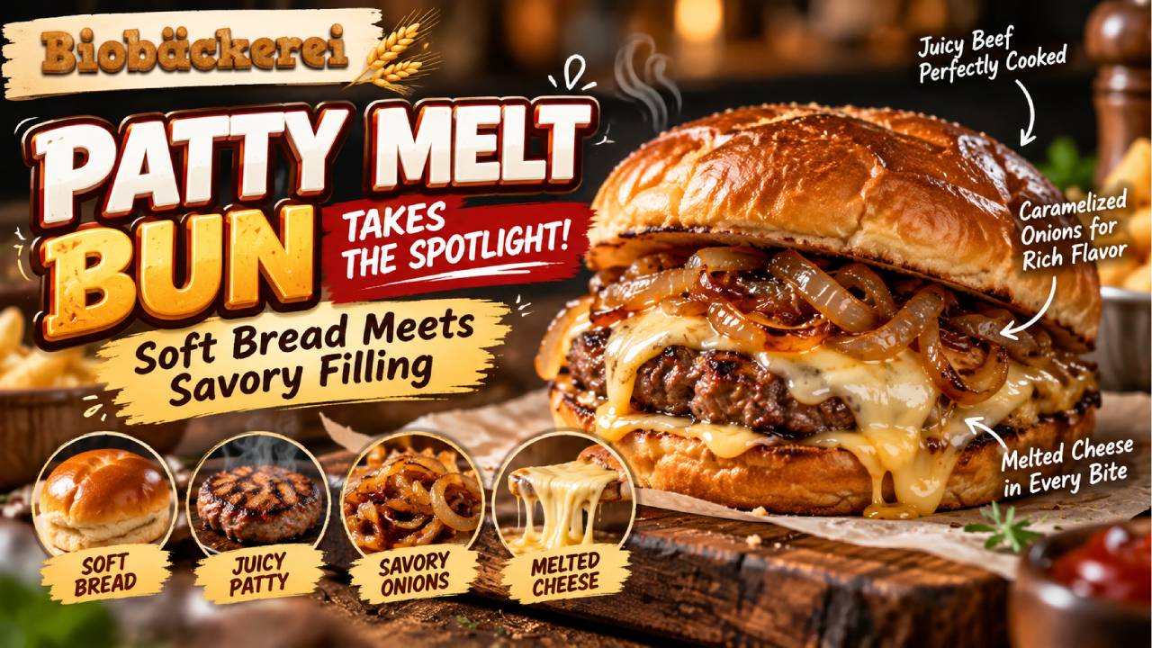 Patty Melt Bun Takes the Spotlight with Soft Bread and Savory Filling