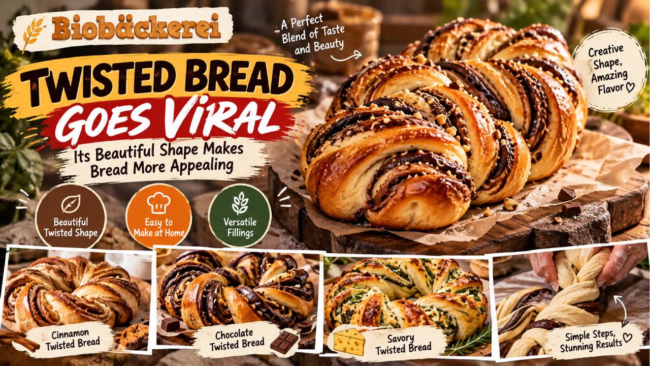 Twisted Bread Goes Viral as Its Beautiful Shape Makes Bread More Appealing